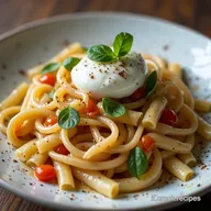 Insalate Estive Fagiolini Pesche Grigliate e Burrata Cremosa