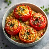 Pomodori Ripieni di Riso Ricetta Romana per 4 Servings