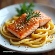 Filetto di Salmone Laccato Veloce Croccante con Zenzero Fresco