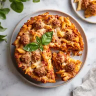 Ziti al Forno con Polpette e Ricotta