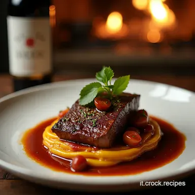 Brasato al Barolo La Cottura Lenta Gestita per un Manzo Indimenticabile Scheda ricetta