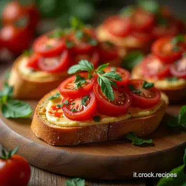 La Vera Bruschetta Italiana Ricetta Facile e Veloce per Pane Croccante Scheda ricetta