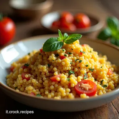 Cous Cous Freddo Mediterraneo LInsalata Estiva Facilissima Scheda ricetta