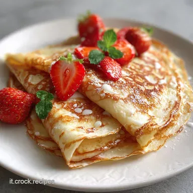 Crepes Veloci Ricetta in 15 Minuti Scheda ricetta