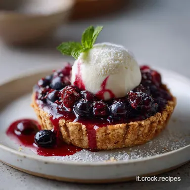 Crostata con Panna Cotta per 10 Porzioni Scheda ricetta
