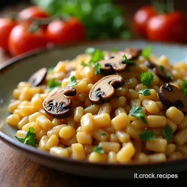 Farro ai Funghi Cremoso La Ricetta che Scalda il Cuore Scheda ricetta