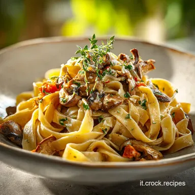 Fettuccine Ai Funghi Porcini per 4 Persone Scheda ricetta