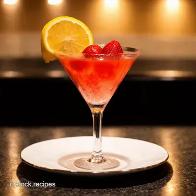 Fragola Fresca Fresh Strawberry Lemon Drop Martini Italian Style Scheda ricetta