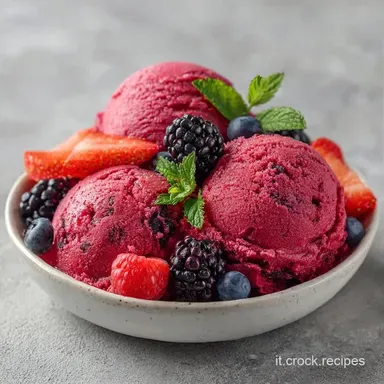 Gelato Frutta Fresca per 4 Persone Scheda ricetta
