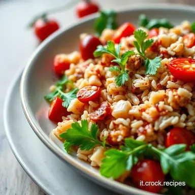 Insalata di Riso Rosso alla Greca Profumo dEstate Scheda ricetta