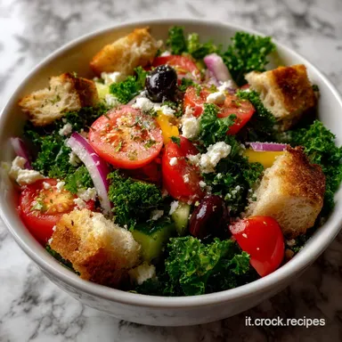 Vegan Greek Salad Cupful of Kale: Fresca in 15 Minuti Scheda ricetta