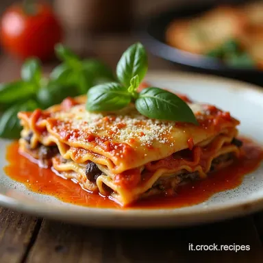 Buon Pranzo con Lasagna ai Funghi Ricetta di Famiglia Scheda ricetta