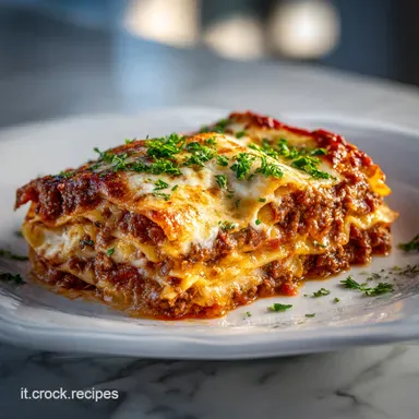 Ricetta Lasagne alla Bolognese per 8 Persone Scheda ricetta