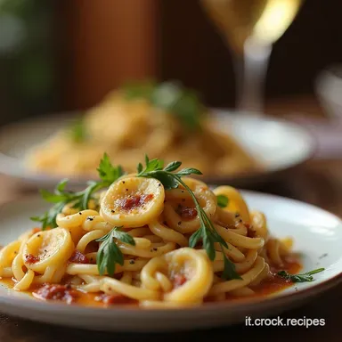 Orecchiette al Radicchio Tardivo Crema Speck e Noci Scheda ricetta
