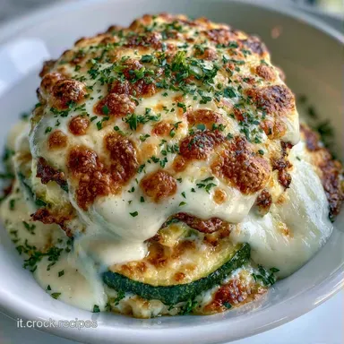 Parmigiana Bianca Zucchine per 4 Persone Scheda ricetta