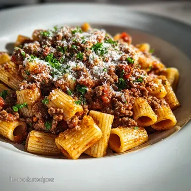 Pasta alla Bolognese: Lenta Cottura Tradizionale Scheda ricetta
