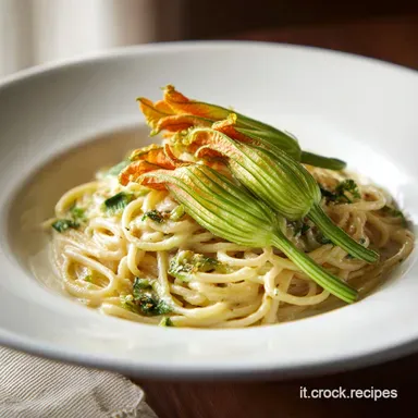 Pasta ai Fiori di Zucca in 25 Minuti Scheda ricetta