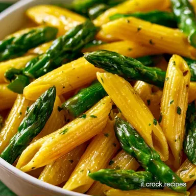 Penne Asparagi Zafferano per 4 Persone Scheda ricetta