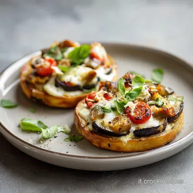 Pizzette di Melanzane al Forno Light per 4 Persone Scheda ricetta