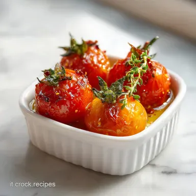 Pomodorini Confit al Forno per 4 Persone Scheda ricetta