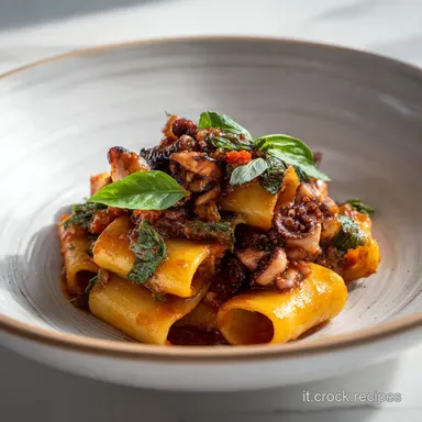 Rag&ugrave; di Polpo in 60 Minuti: Ricetta per 4 Porzioni Scheda ricetta