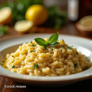 Risotto al Limone Cremoso Un Raggio di Sole nel Piatto Scheda ricetta