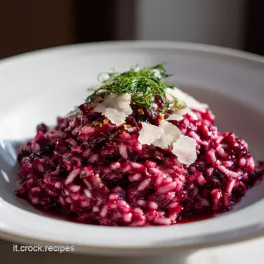 Risotto al Radicchio: Cremoso per 4 Porzioni Scheda ricetta