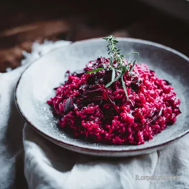 Risotto al Radicchio Rosso Cremoso per 4 Servings Scheda ricetta