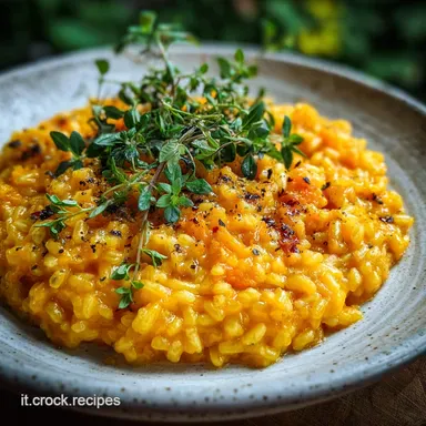 Risotto di Zucca Cremoso per 4 Persone Scheda ricetta