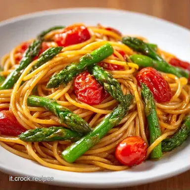 Spaghetti Asparagi Pomodorini in 25 Min Scheda ricetta
