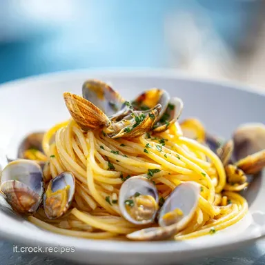Ricetta Spaghetti con le Vongole per 4 Persone Scheda ricetta