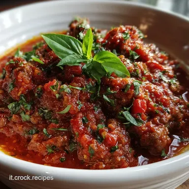 Sugo alla Genovese Tradizionale per 6 Porzioni Scheda ricetta