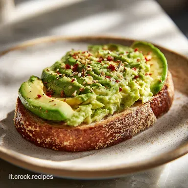Toast all'avocado: Croccante in 8 Minuti Scheda ricetta