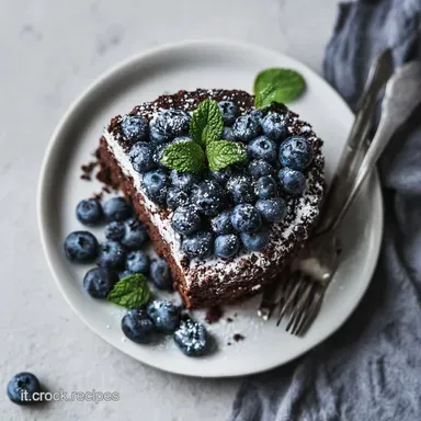 Torta Cioccolato e Mirtilli: Soffice Ricetta per 8 Fette Scheda ricetta