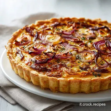 Torta Salata Alle Cipolle: 10 Min Prep Scheda ricetta