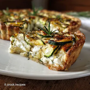 Torta Salata Zucchine Ricotta Senza Uova al Forno Scheda ricetta