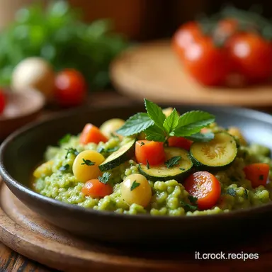 Piatto completo dai 6 mesi Vellutata Zucchine e Lenticchie Scheda ricetta