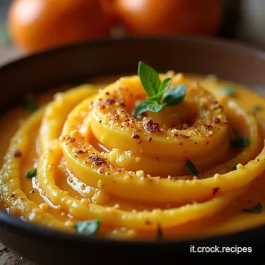 Ricette per Svezzamento 7 Mesi Vellutata Zucca e Semolino Scheda ricetta
