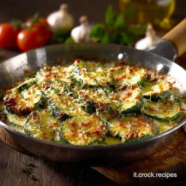 Zucchine gratinate in padella veloci croccanti e senza forno Scheda ricetta