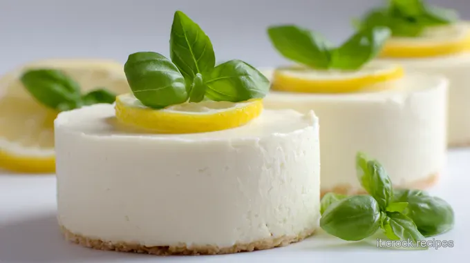 Cheesecake Fredda Estiva al Limone e Basilico