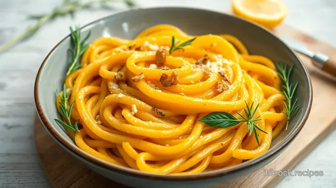 Pasta con la Zucca e Salvia Croccante