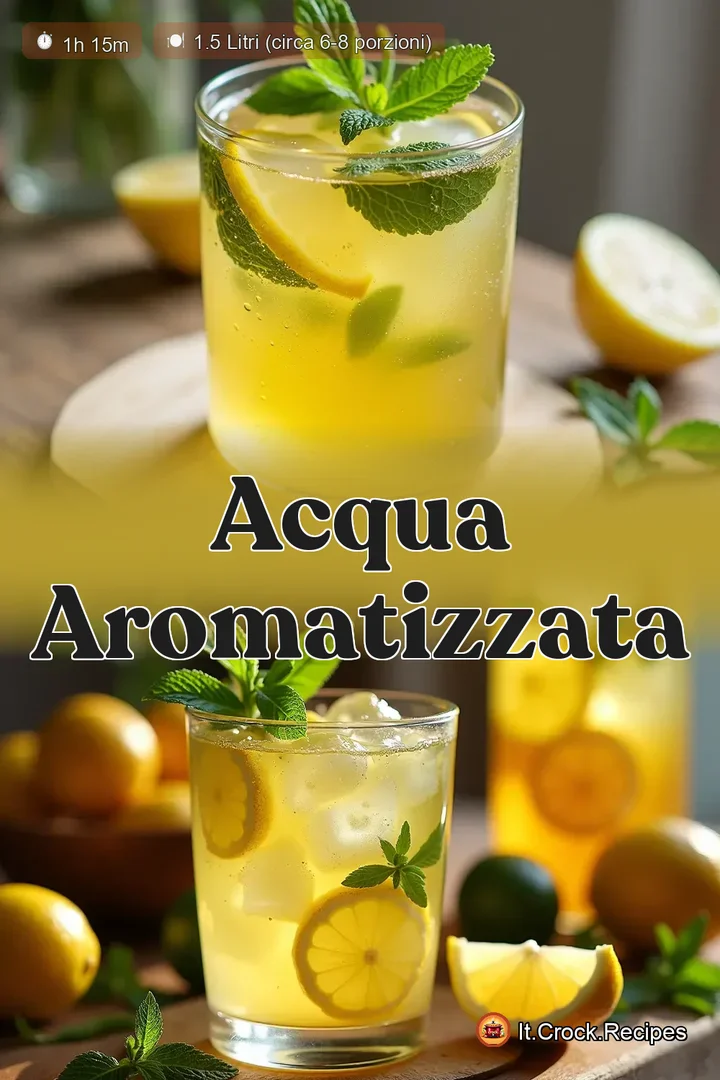 Acqua Aromatizzata Ricetta Facile Menta e Limone Estiva - it.crock.recipes