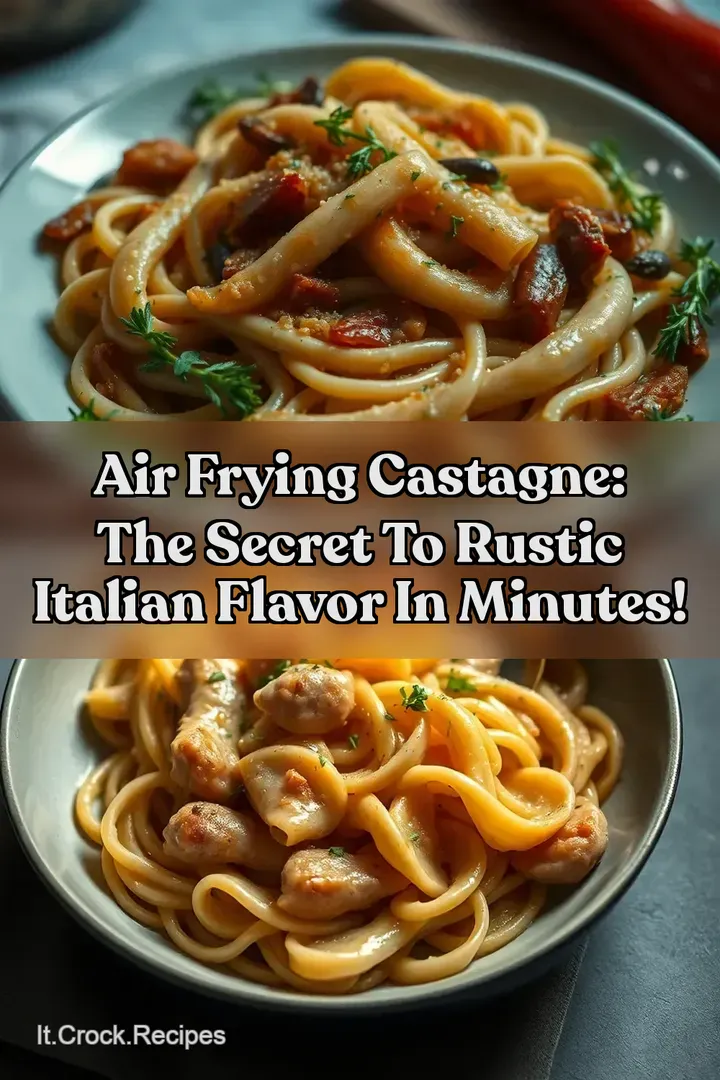 Air Frying Castagne: The Secret to Rustic Italian Flavor in Minutes!
