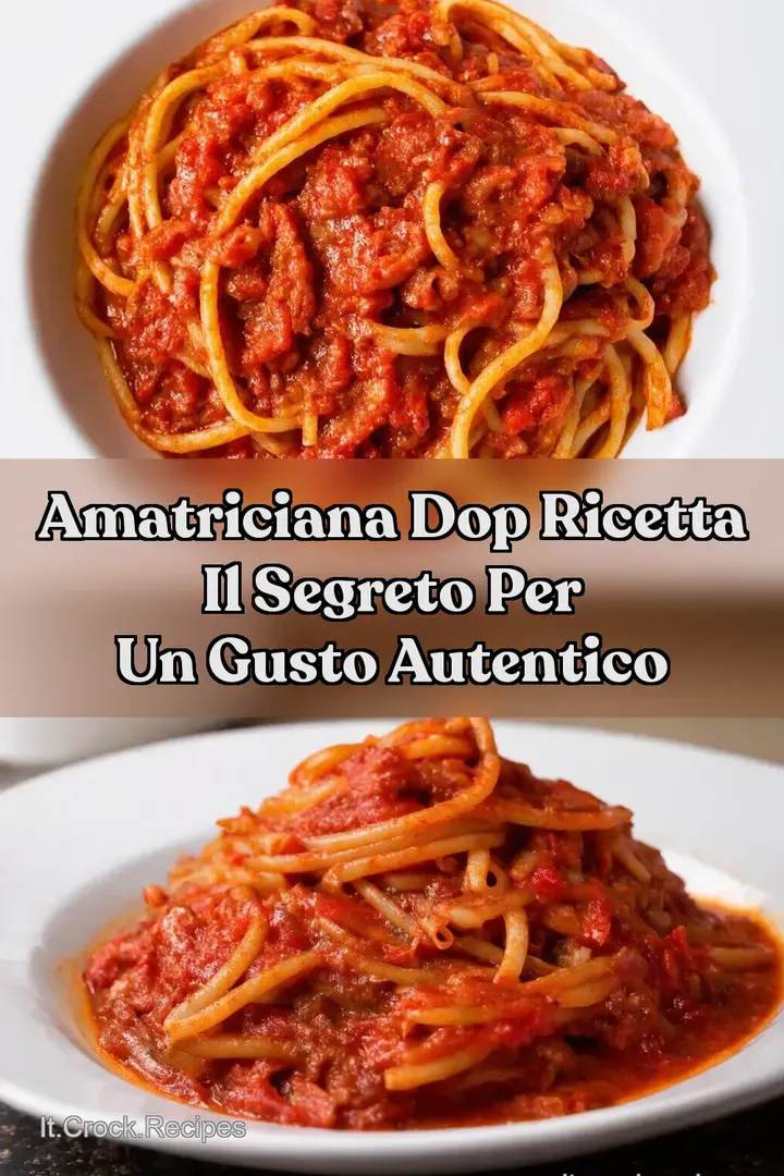 Amatriciana DOP Ricetta Il Segreto per un Gusto Autentico