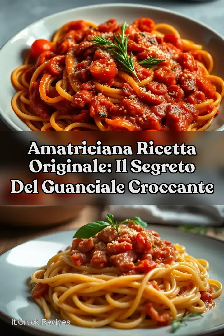 Amatriciana Ricetta Originale: Il Segreto del Guanciale Croccante