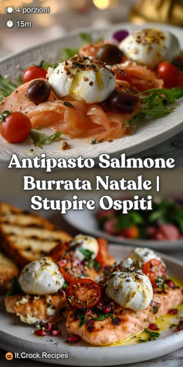 Close-up of a halved burrata, revealing a soft, creamy interior. The rich white contrasts with the colorful cured meats an...