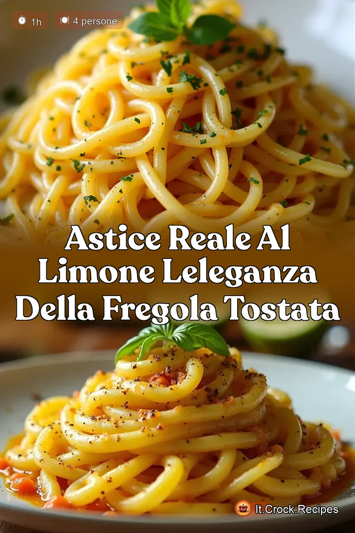 Astice Reale al Limone LEleganza della Fregola Tostata