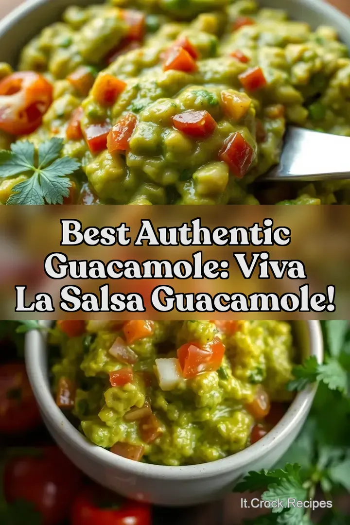 Best Authentic Guacamole: Viva la Salsa Guacamole!
