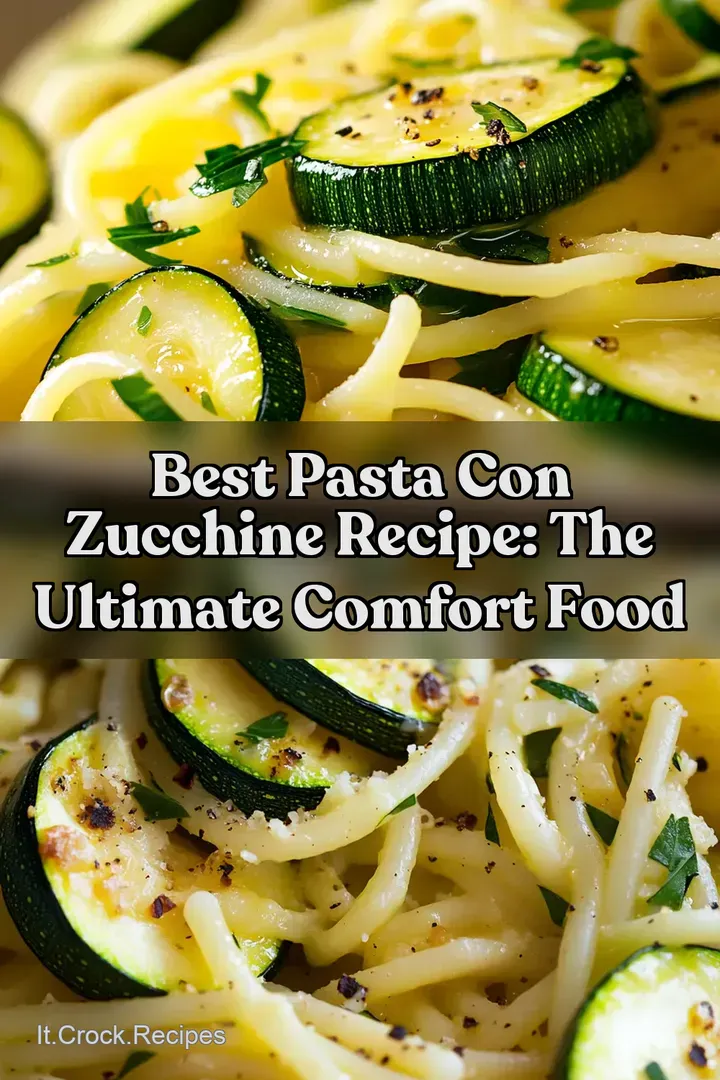 Best Pasta Con Zucchine Recipe: The Ultimate Comfort Food