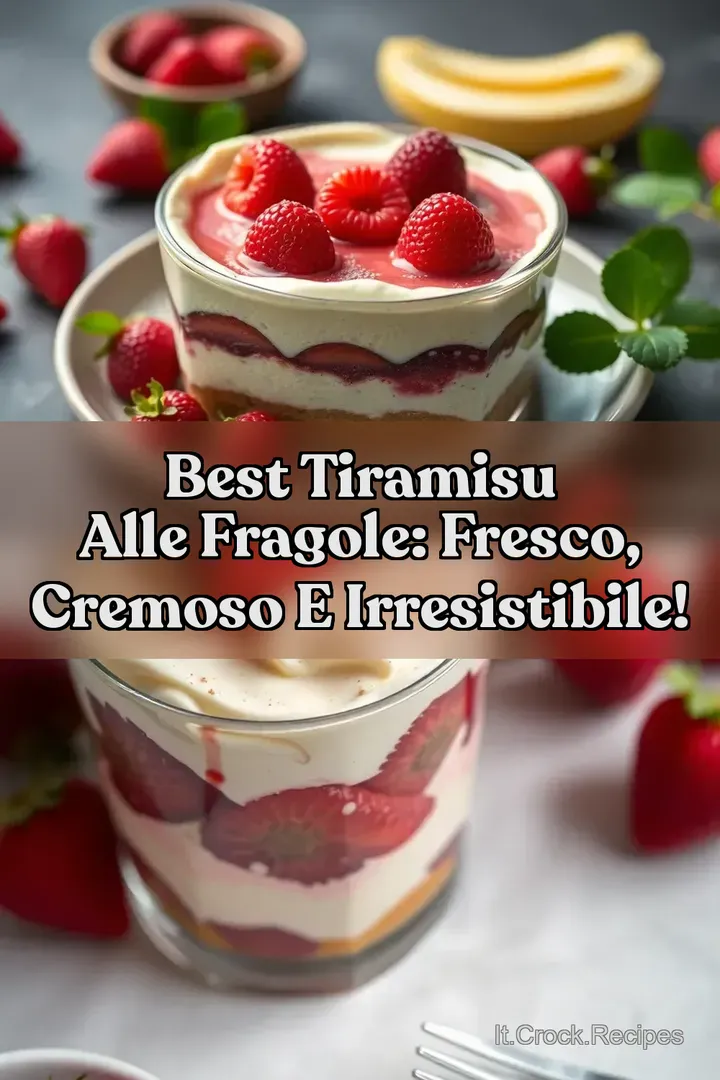Best Tiramisu Alle Fragole: Fresco Cremoso e Irresistibile!